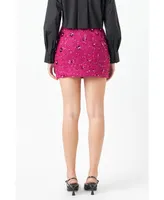 Women's Sequins Mini Skirt