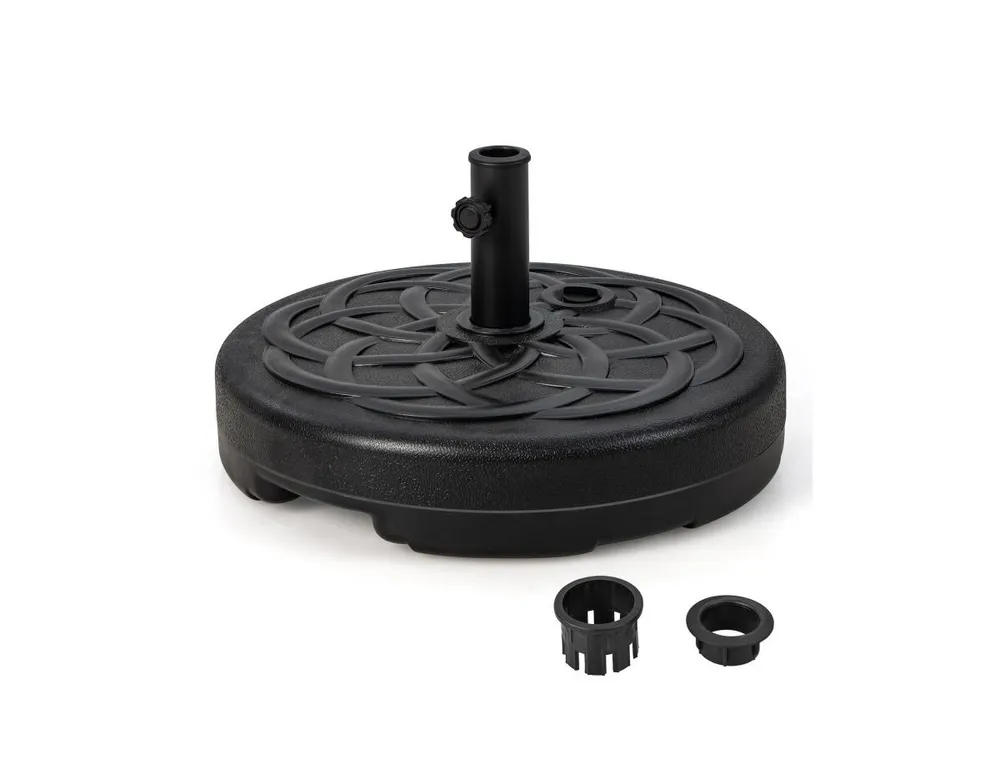 22 Inch Fillable Heavy-Duty Round Patio Umbrella Base Stand