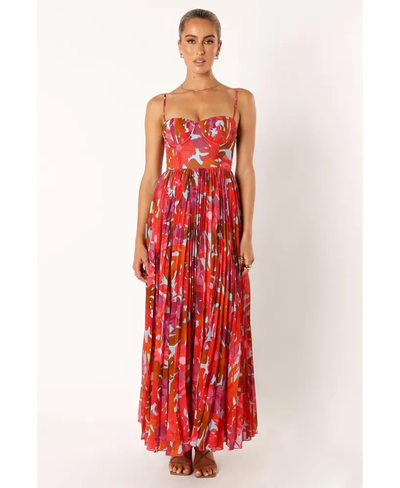  Pleated Maxi Dress - Women's Fashion: Clothing, Shoes & Jewelry