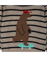 Toddler/Child Boys Skateboarding Bear Sweater