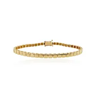 Alev Jewelry Aj by Alev Small Golden Square Bracelet