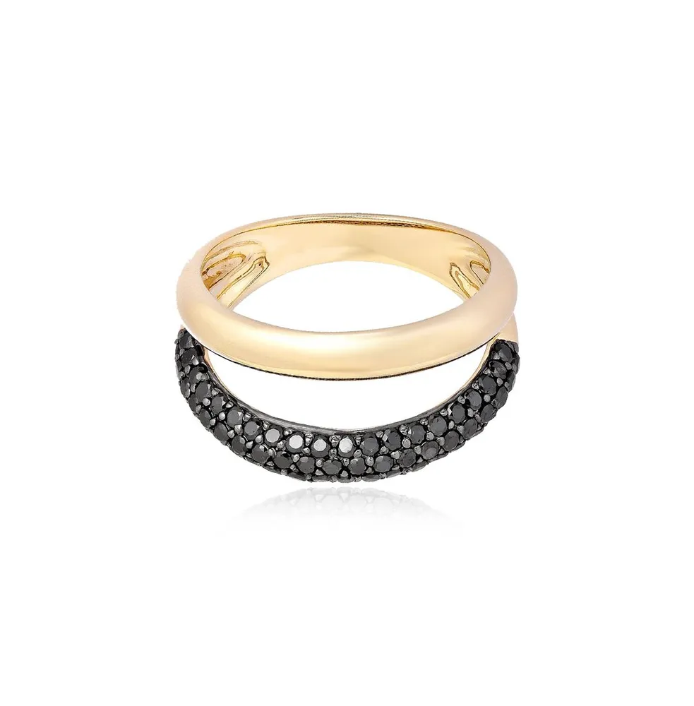 Alev Jewelry Aj by Alev Pave Double Dome Ring