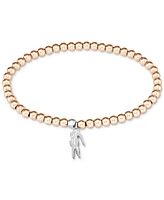 Lacoste Two-Tone Obre Beaded Charm Bracelet