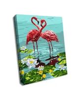 Painting by Numbers kit Pair of flamingos - Assorted Pre
