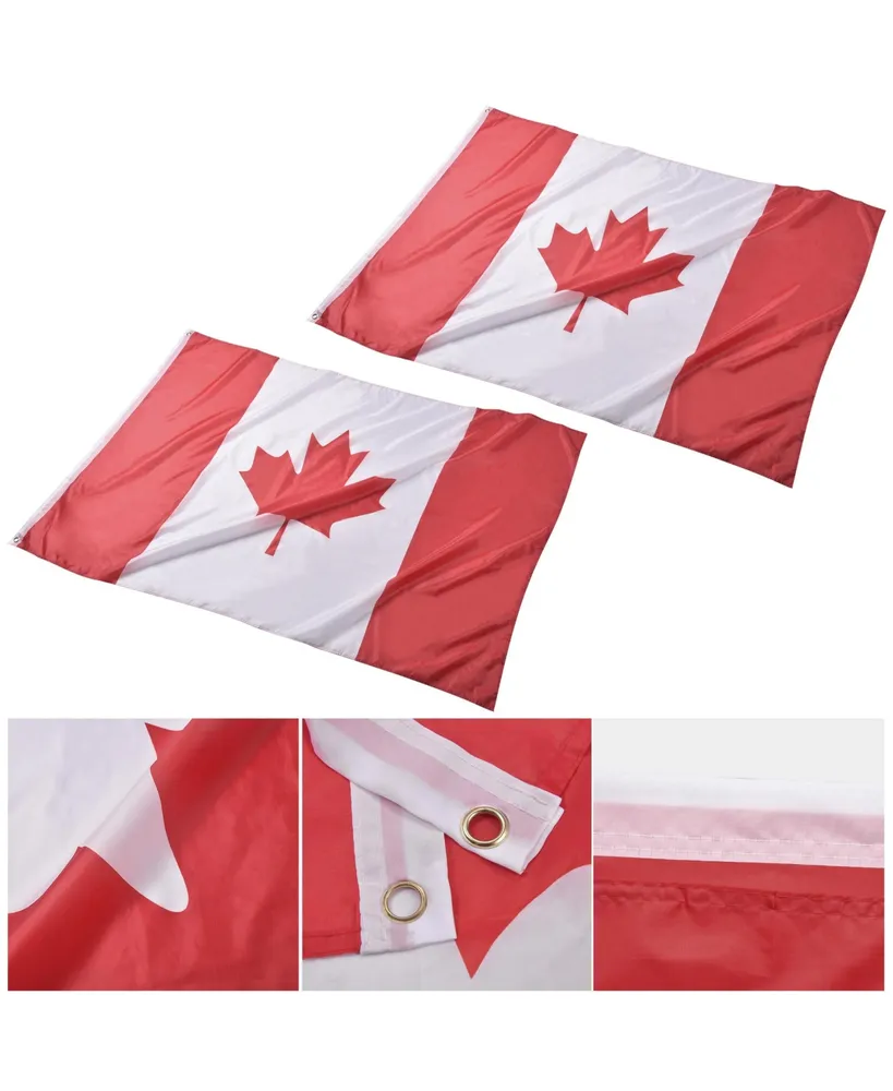 Yescom 4x6 Ft Canada Flag Polyester Vivid Color Fade Resistance Outdoor Club Pack