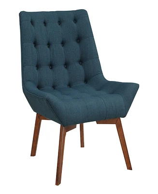 Office Star 33.5" Wood, Fabric Shelly Tufted Chair