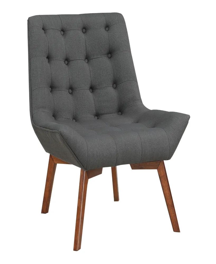 Office Star 33.5" Wood, Fabric Shelly Tufted Chair