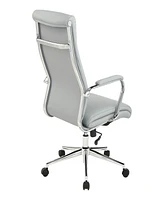 Office Star 48" Fabric, Chrome High Back Manager's Chair