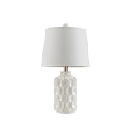 Home Outfitters Ivory Table Lamp, Great for Bedroom, Living Room, Modern/Contemporary