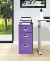 Office Star 27.75" 3 Drawer Locking Metal File Cabinet