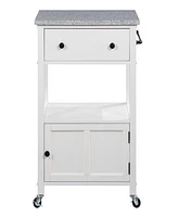 Office Star 36" Wood Fairfax Kitchen Cart