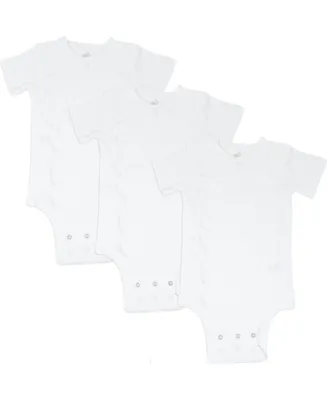 Cozeeme Baby Boys 3 Pack Cuddly Short Sleeve Bodysuits