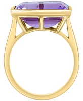 Effy Pink Amethyst Bezel Statement Ring (7-1/8 ct. t.w.) in 14k Gold