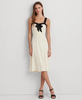 Lauren Ralph Lauren Women's Two-Tone Georgette Sleeveless Dress