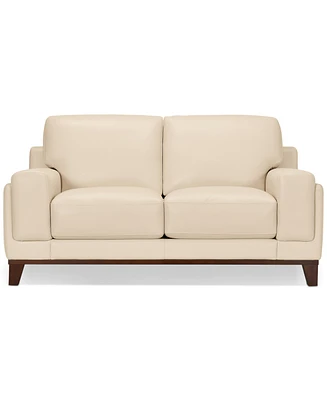 Jeddo 70" Leather Loveseat, Created for Macy's