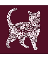 Cat - Big Boy's Word Art Crewneck Sweatshirt