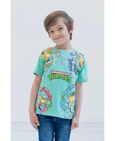 Teenage Mutant Ninja Turtles Nickelodeon 3 Pack Short Sleeve Graphic T-Shirt Toddler|Child Boys