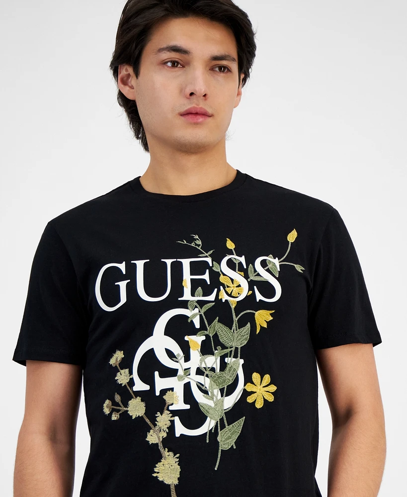 Guess Men's Floral Logo T-Shirt