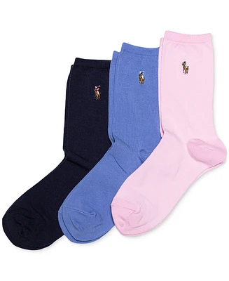 Polo Ralph Lauren Women's 3-Pk. Solid Slack Socks