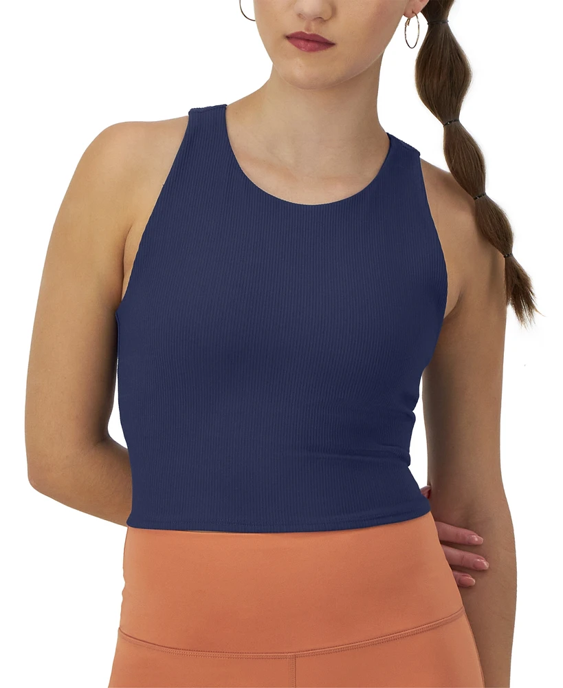 Champion Women's Ribbed Soft Touch Racerback Crop Top