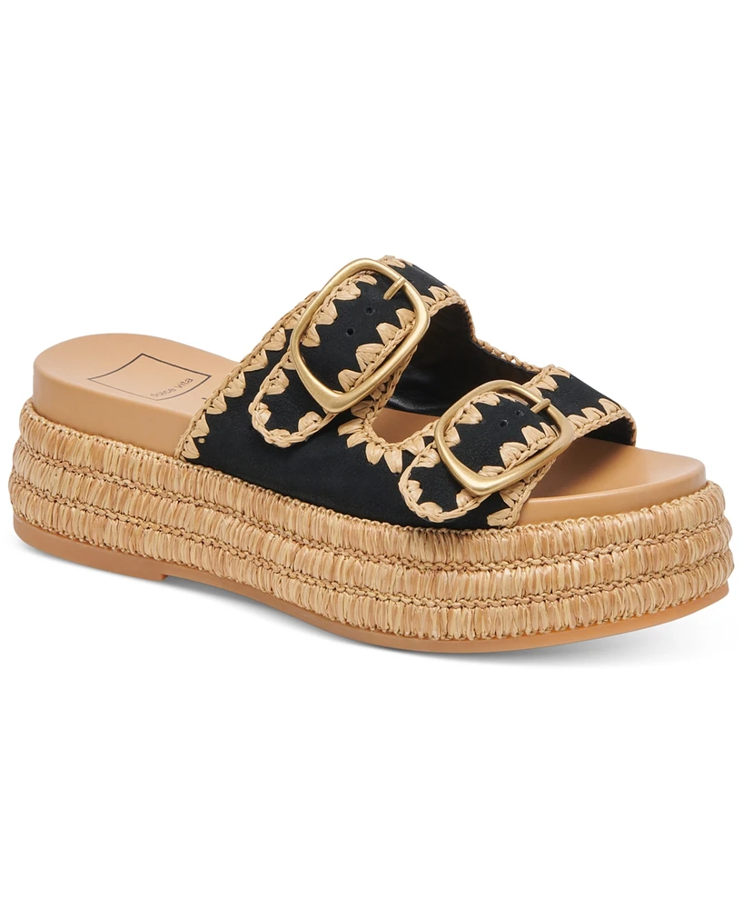 Dolce Vita Women's Wanika Footbed Espadrille Platform Sandals