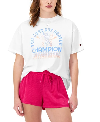 Champion Women's Crewneck Graphic Loose-Fit T-Shirt