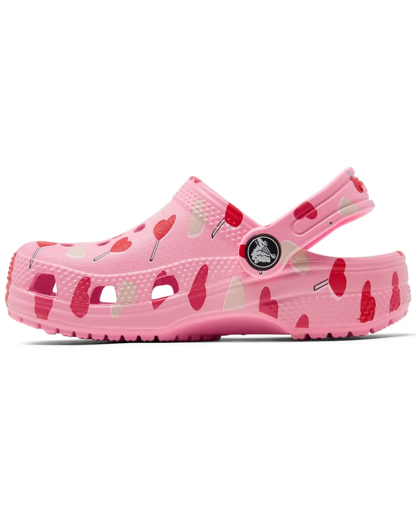 Crocs Toddler Girls Hearts Classic Clog Sandals from Finish Line