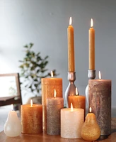 Vance Kitira 10" Ritz Timber Taper Candles, Set of 4