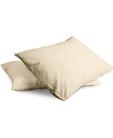 Superity Linen 100% Premium Cotton Pillow Cases - Soft and Breatheable Envelope Enclosure King Cream