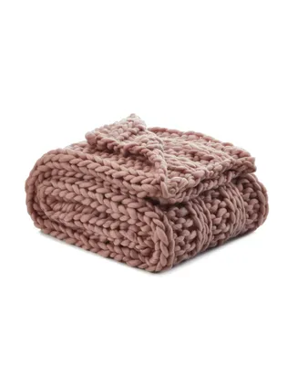 Cozy Tyme Vielkis Channel Knit Throw Blanket