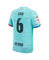 Men's Nike Gavi Aqua Barcelona 2023/24 Third Authentic Jersey