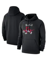 Men's Nike Black Toronto Raptors Hardwood Classics Club Pullover Fleece Hoodie