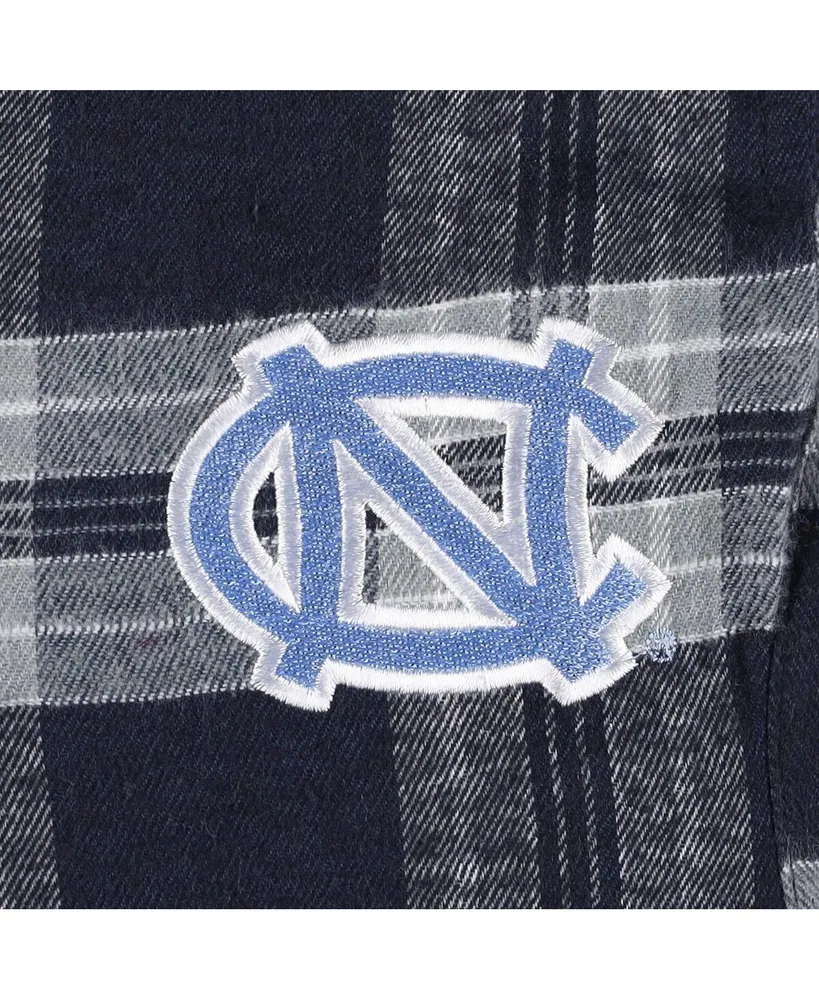 Men's Profile Navy Distressed North Carolina Tar Heels Big and Tall 2-Pack T-shirt Flannel Pants Set