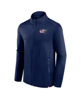 Men's Fanatics Navy Columbus Blue Jackets Authentic Pro Full-Zip Jacket