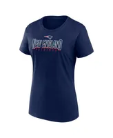 Women's Fanatics Navy New England Patriots Route T-shirt