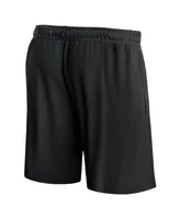 Men's Fanatics Black San Antonio Spurs Post Up Mesh Shorts