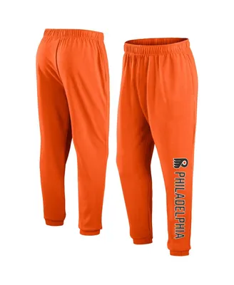 Men's Fanatics Orange Philadelphia Flyers Chop Block Fleece Sweatpants