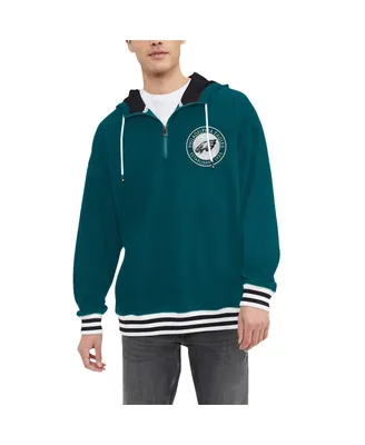 Men's Tommy Hilfiger Midnight Green Philadelphia Eagles Aaron Quarter-Zip Hoodie