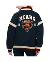 Women's Starter Navy Chicago Bears Tournament Full-Snap Varsity Jacket