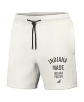 Men's Nba x Staple Cream Indiana Pacers Heavyweight Fleece Shorts