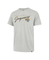 Men's '47 Brand Gray Distressed Jacksonville Jaguars Downburst Franklin T-shirt