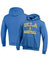 Men's Champion Blue Ucla Bruins Basketball Icon Powerblend Pullover Hoodie