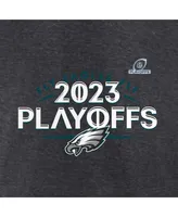 Men's Fanatics Heather Charcoal Philadelphia Eagles 2023 Nfl Playoffs T-shirt