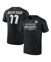 Men's Fanatics Anze Kopitar Black Los Angeles Kings Authentic Pro Prime Name and Number T-shirt