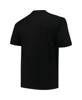 Men's Profile Black Miami Hurricanes Big and Tall Pop T-shirt