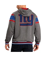 Men's G-iii Sports by Carl Banks Royal, Gray New York Giants Extreme Full Back Reversible Hoodie Full-Zip Jacket