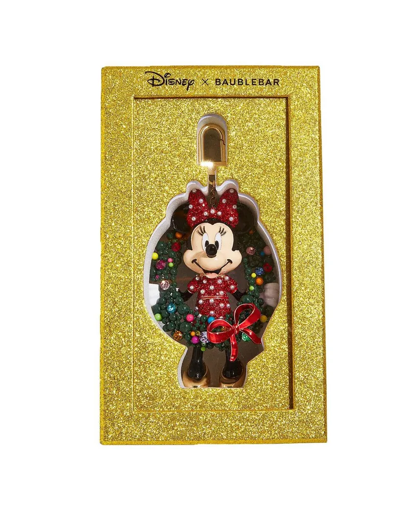 Women's Baublebar Minnie Mouse Wreath Bag Charm