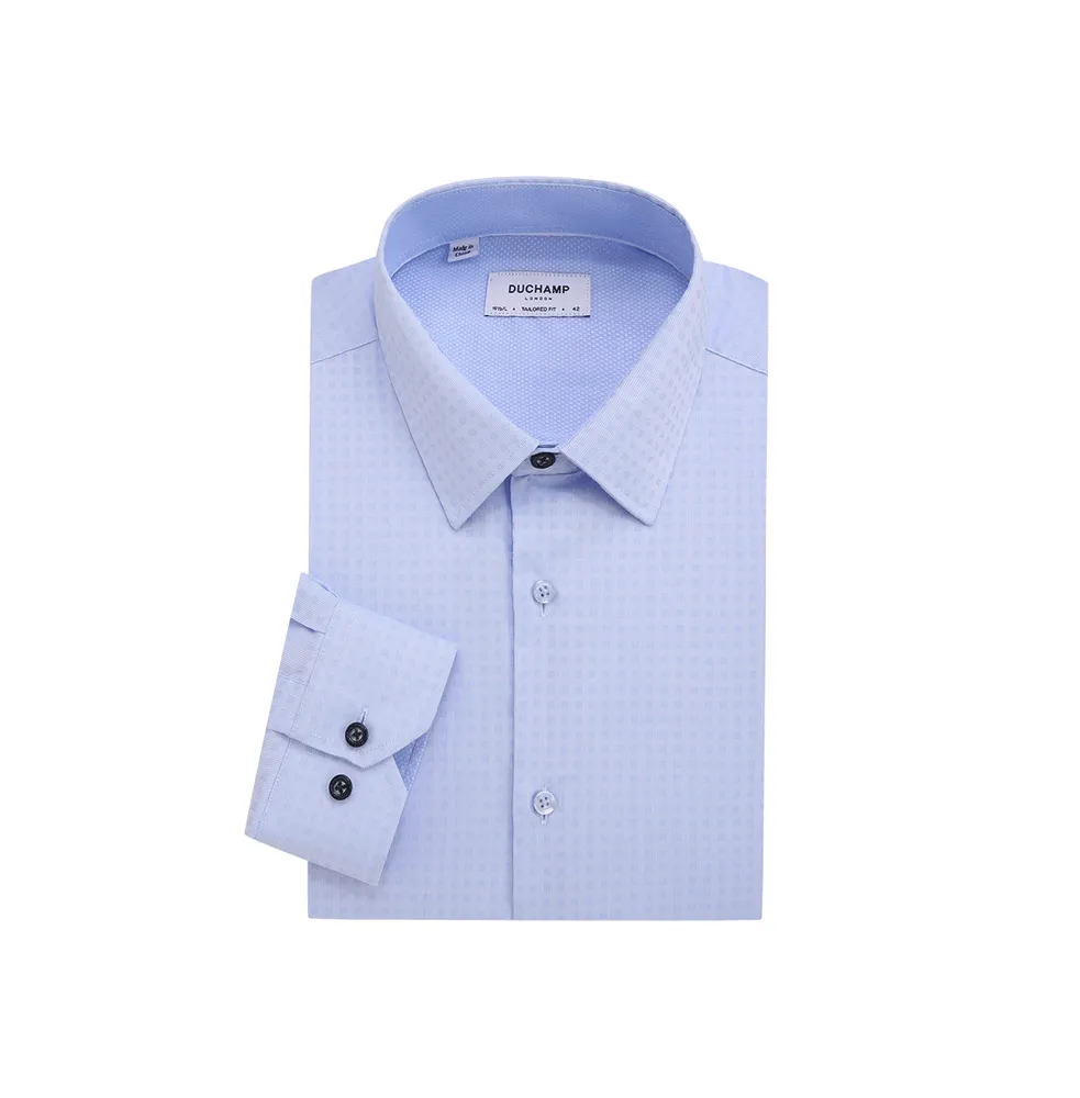 Duchamp London Men's Duchamp Tonal Check Dress Shirt
