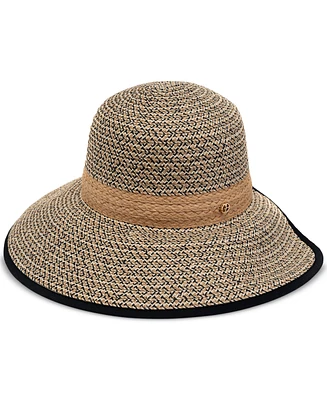 Giani Bernini Women's Open-Back Mixed-Straw Panama Hat