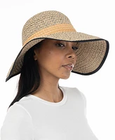 Giani Bernini Women's Open-Back Mixed-Straw Panama Hat